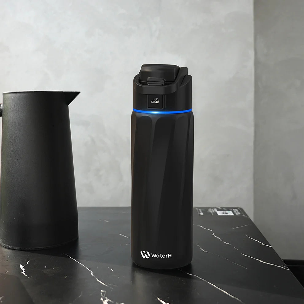 WaterH Boost Akıllı Termos 0.7L/24oz Siyah