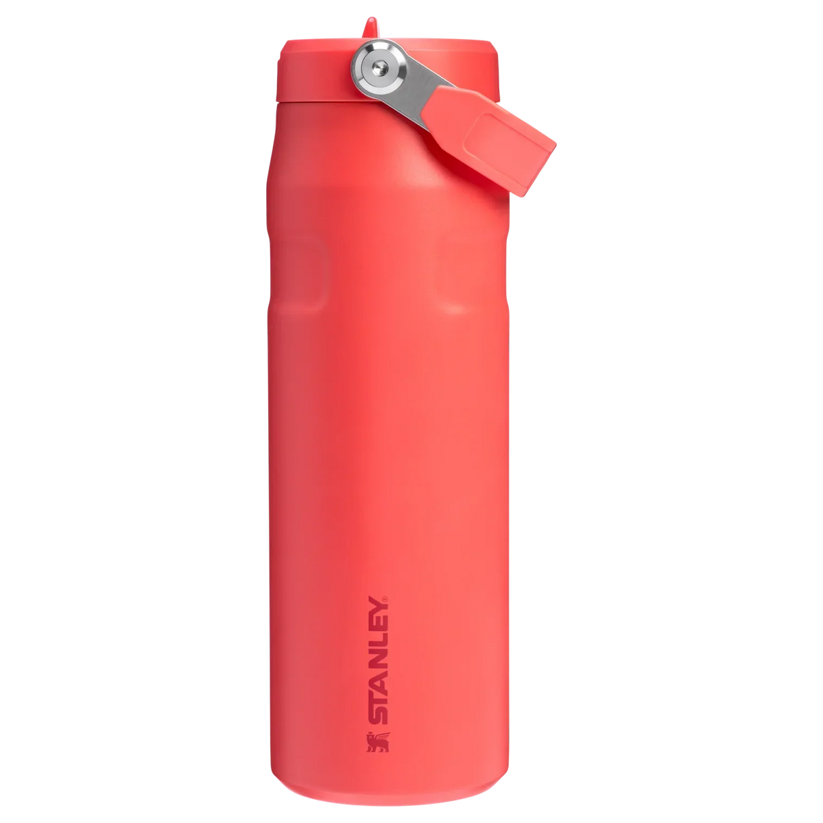 The IceFlow Bottle Flip Straw 2.0 0.7L Hot Coral