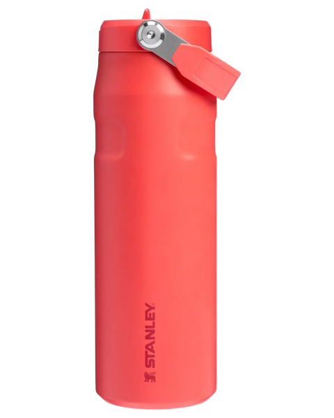 The IceFlow Bottle Flip Straw 2.0 0.7L Hot Coral