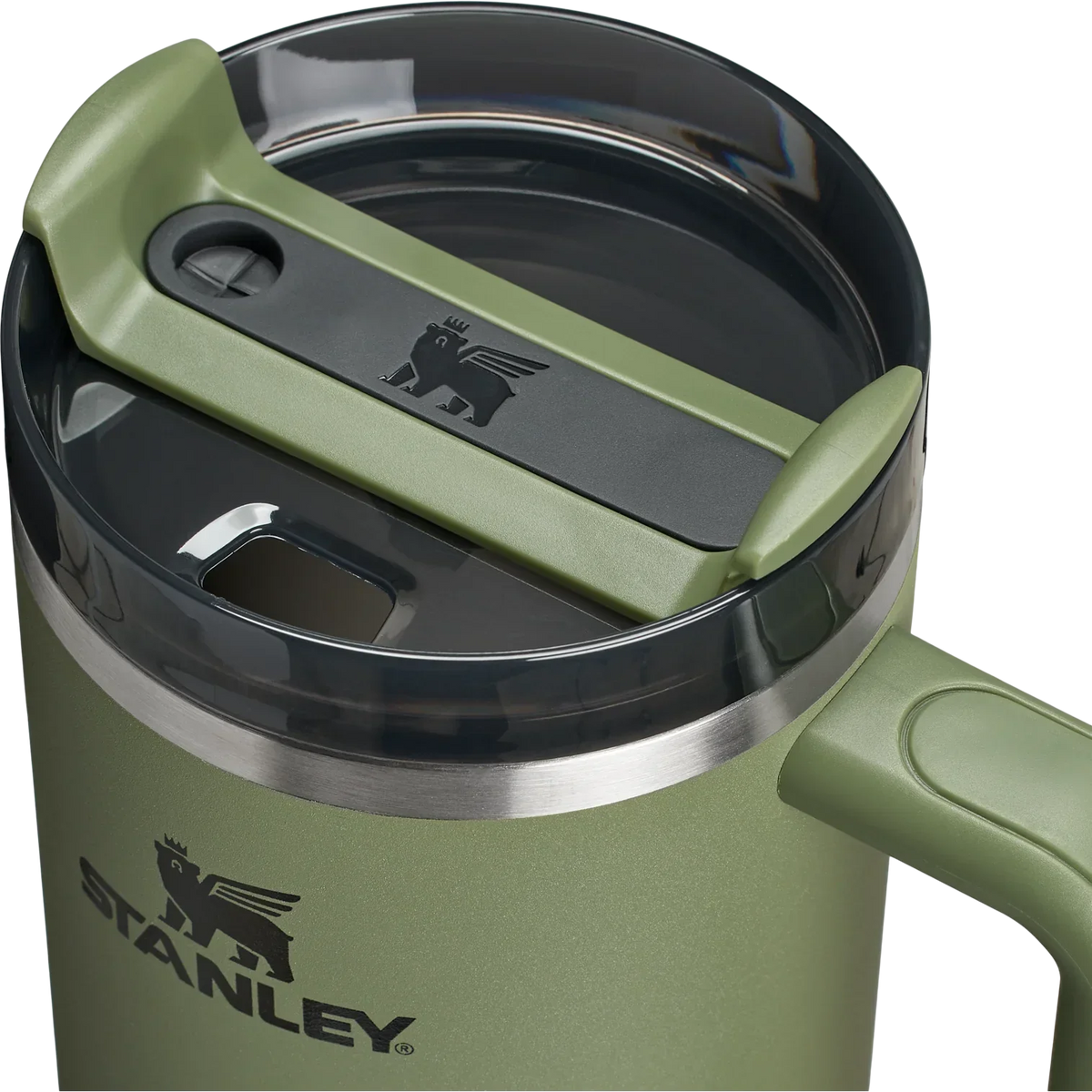 Stanley Quencher Pipetli Termos Bardak Haki 1.18 L