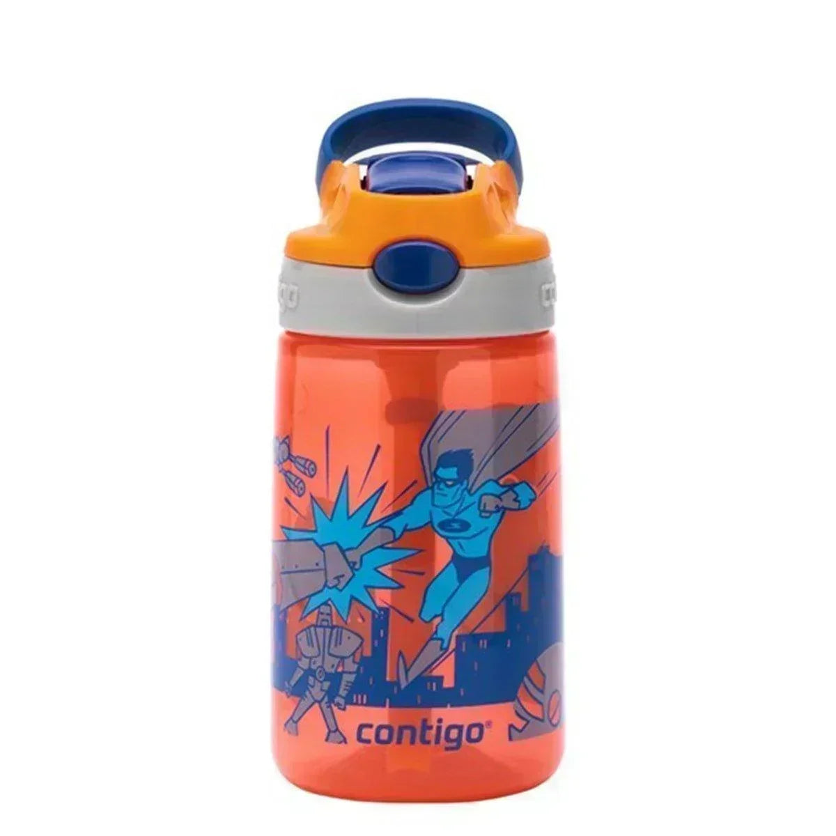 Contigo Gizmo Flip Süper Kahraman Tritan Çocuk Suluğu 420ML Turuncu