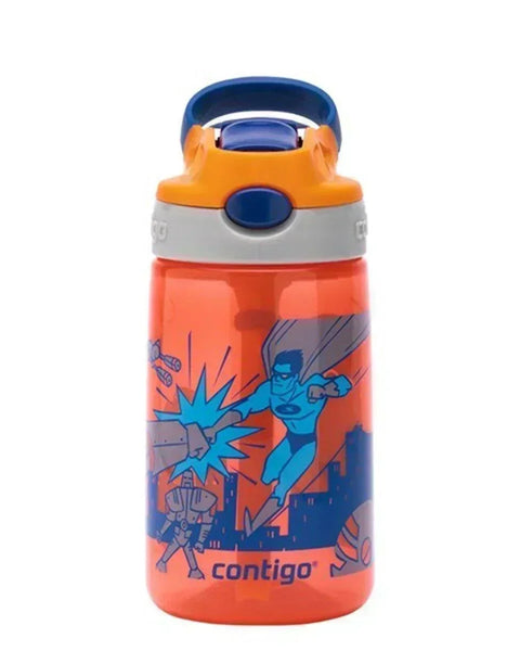 Contigo Gizmo Flip Süper Kahraman Tritan Çocuk Suluğu 420ML Turuncu - Termos Dünyası