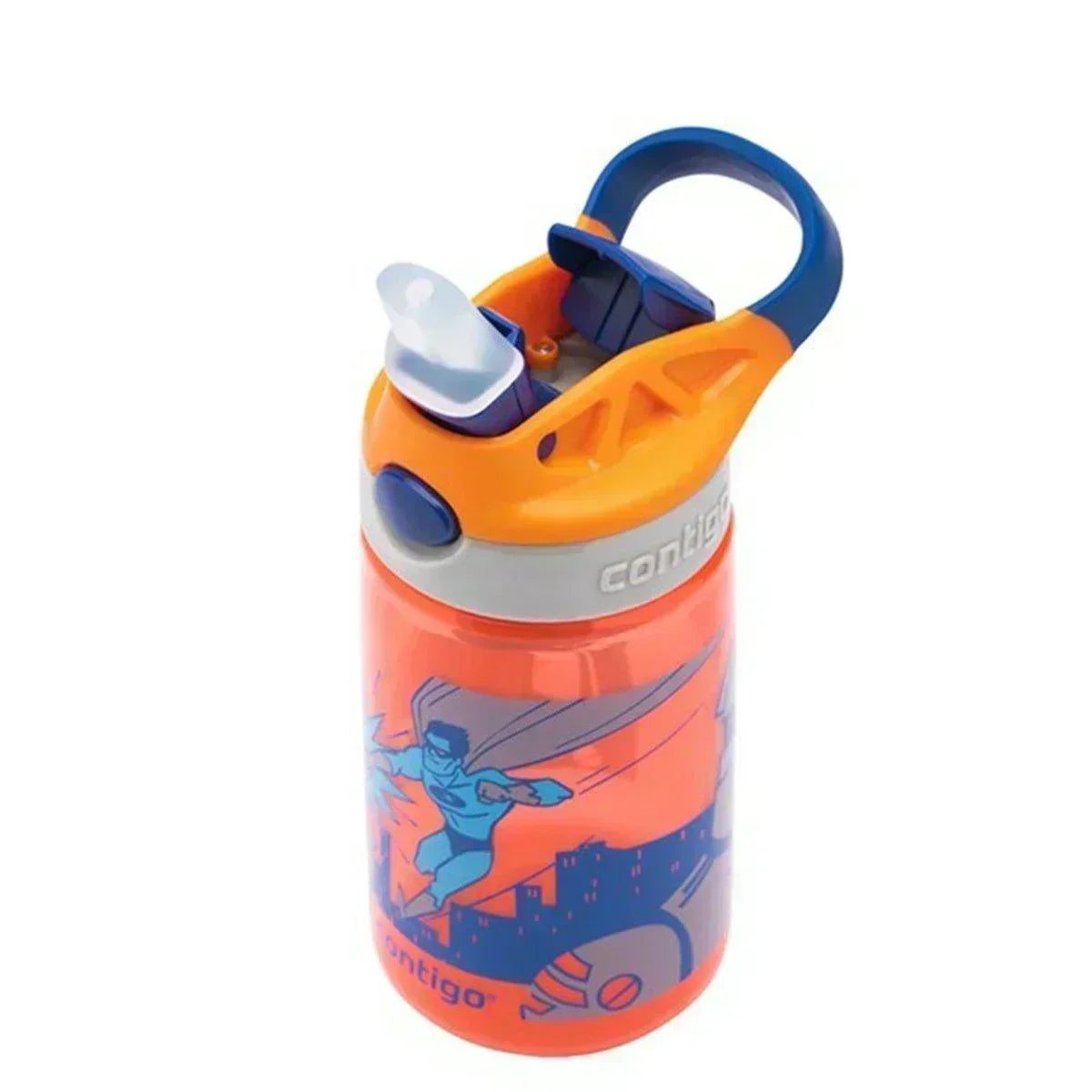 Contigo Gizmo Flip Süper Kahraman Tritan Çocuk Suluğu 420ML Turuncu