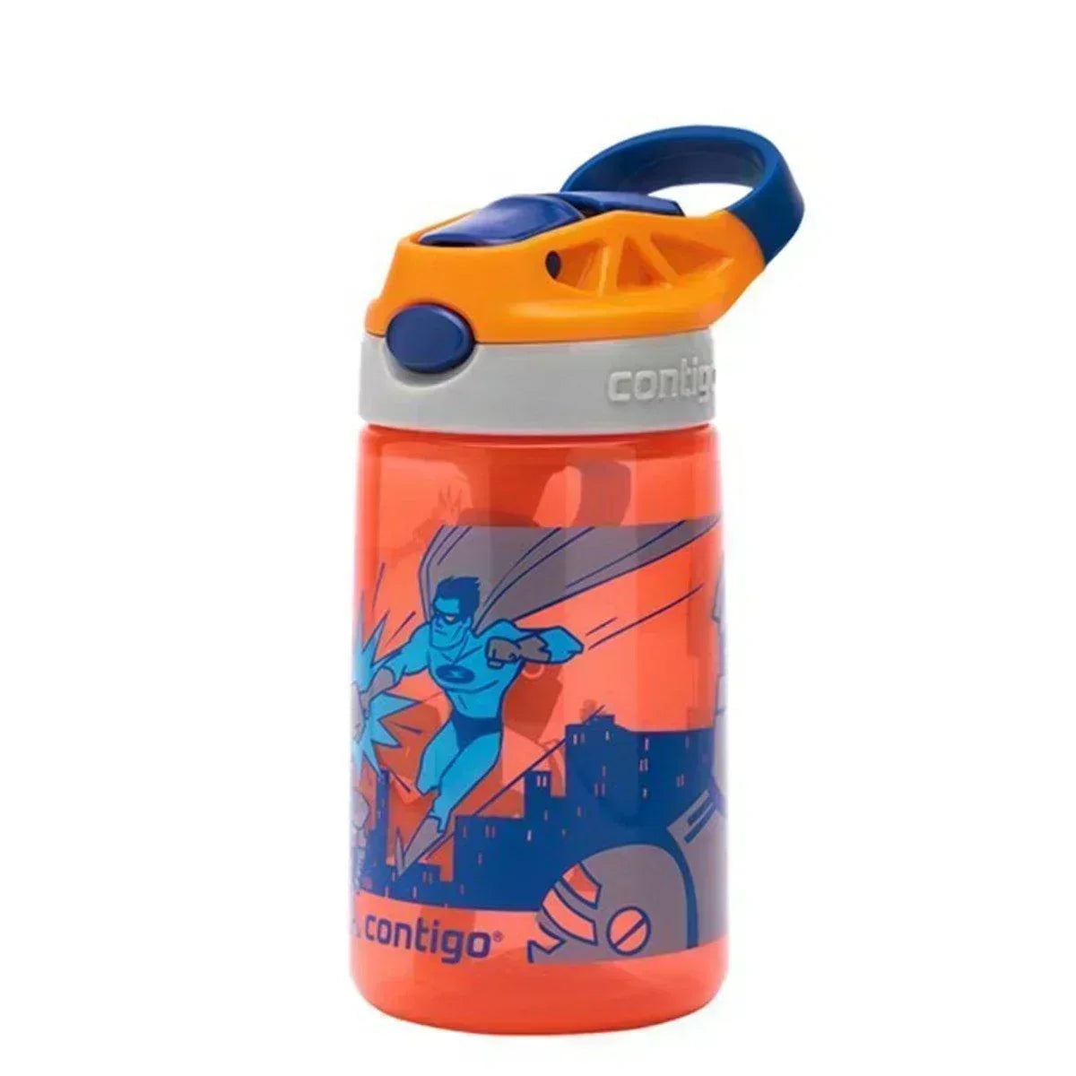 Contigo Gizmo Flip Süper Kahraman Tritan Çocuk Suluğu 420ML Turuncu