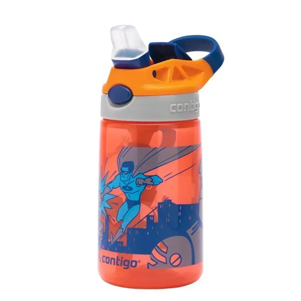 Contigo Gizmo Flip Süper Kahraman  Tritan Çocuk Suluğu 420ML Turuncu