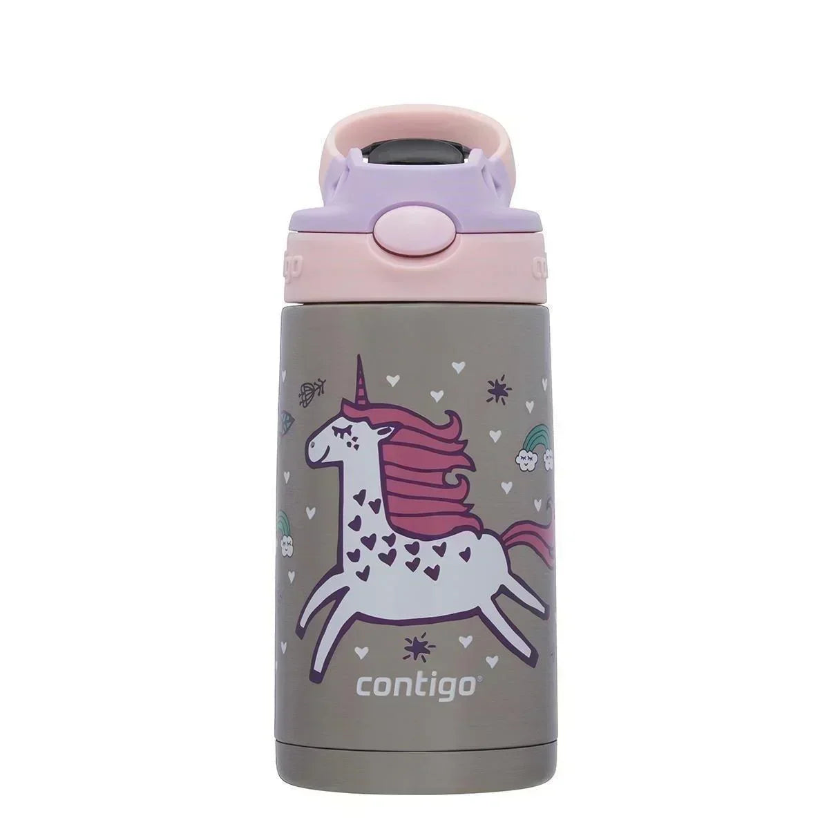Contigo Gizmo Unicorn Çelik Çocuk Suluğu 380ML Pembe