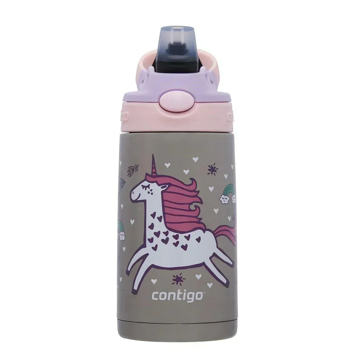 Contigo Gizmo Unicorn Çelik Çocuk Suluğu 380ML Pembe