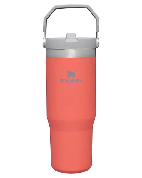 Stanley The Iceflow Flip Straw Tumbler Pipetli Termos Açık Mercan 30 OZ - 0.88L - Termos Dünyası