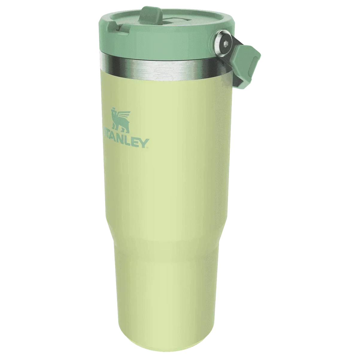 Stanley The Iceflow Flip Straw Tumbler Pipetli Termos Citron Açık Yeşil 30 OZ - 0.88L