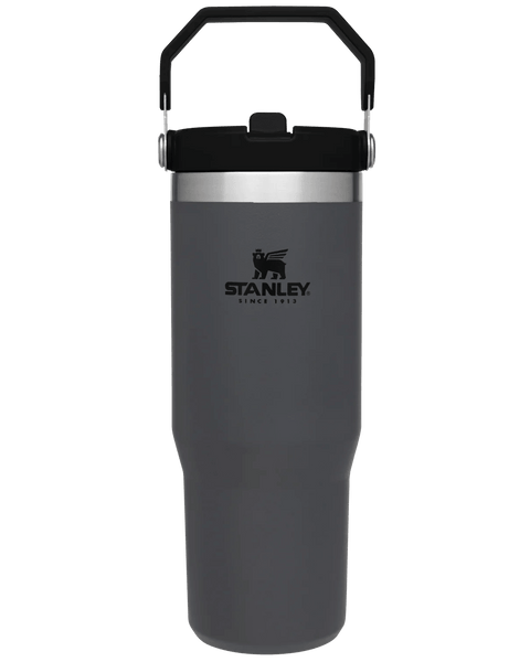 Stanley The Iceflow Flip Straw Tumbler Pipetli Termos Füme 30 OZ - 0.88L - Termos Dünyası