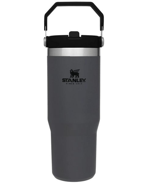 Stanley The Iceflow Flip Straw Tumbler Pipetli Termos Füme 30 OZ - 0.88L - Termos Dünyası
