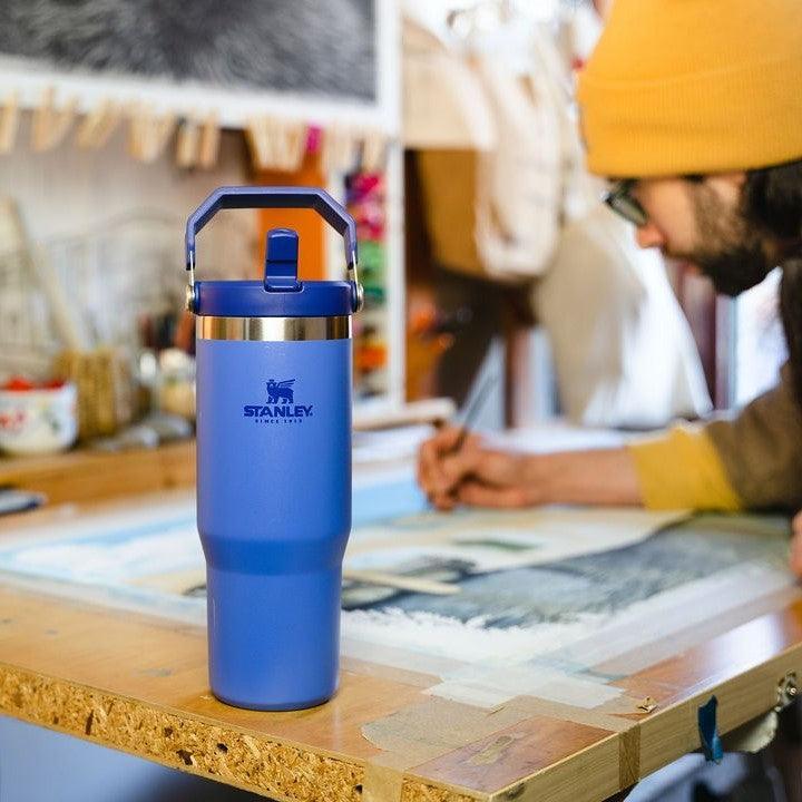 Stanley The Iceflow Flip Straw Tumbler Pipetli Termos İris 30 OZ - 0.88L