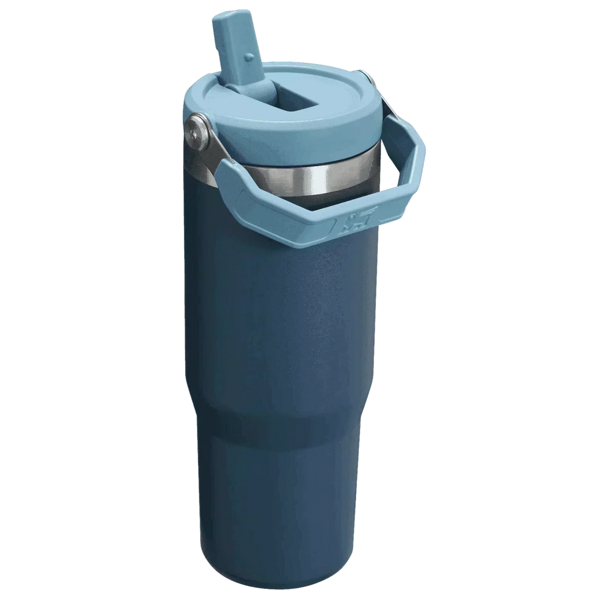 Stanley The Iceflow Flip Straw Tumbler Pipetli Termos  Navy 30 OZ - 0.88L