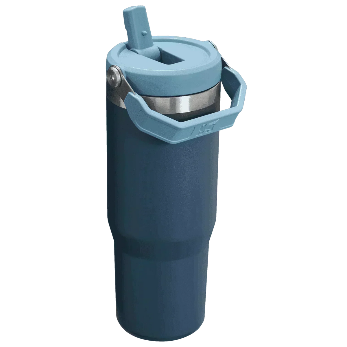 Stanley The Iceflow Flip Straw Tumbler Pipetli Termos Navy 30 OZ - 0.88L