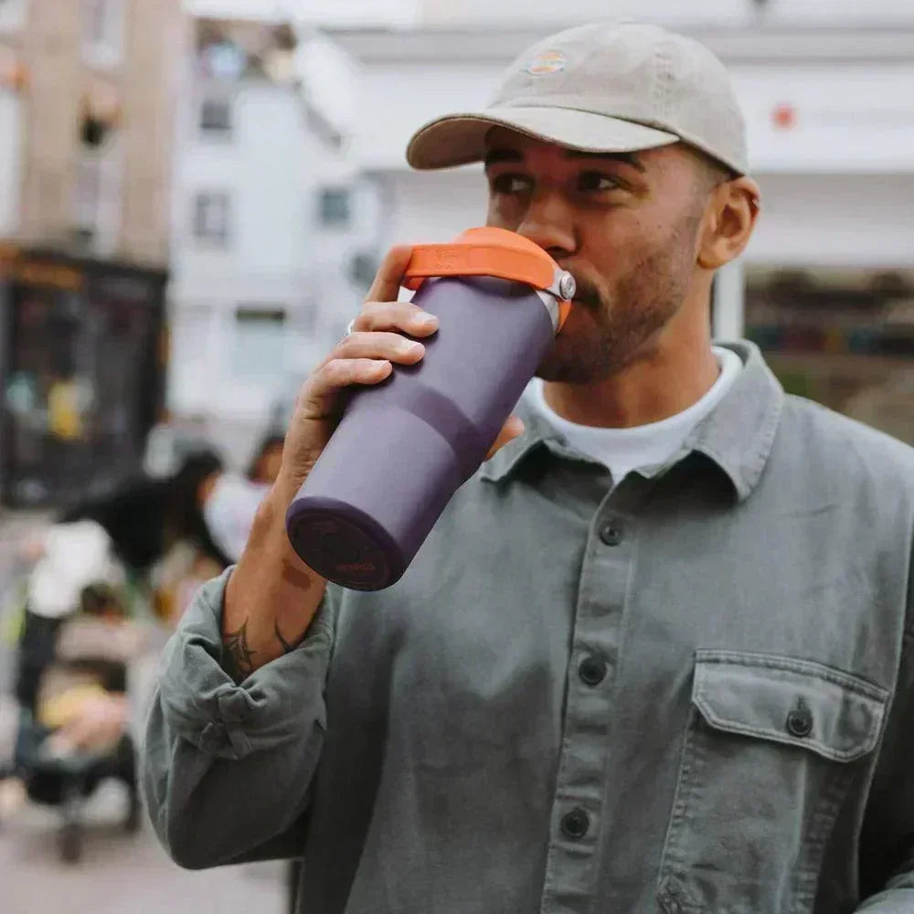 Stanley The Iceflow Flip Straw Tumbler Pipetli Termos Plum 30 OZ - 0.88L