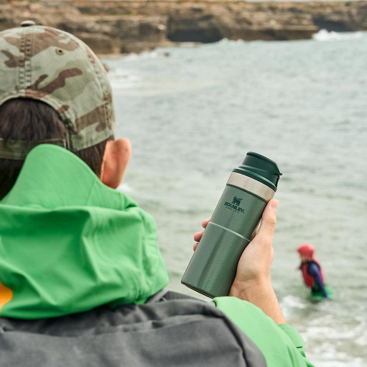 Stanley Trigger-Action Travel Mug Yeşil 0.47 L