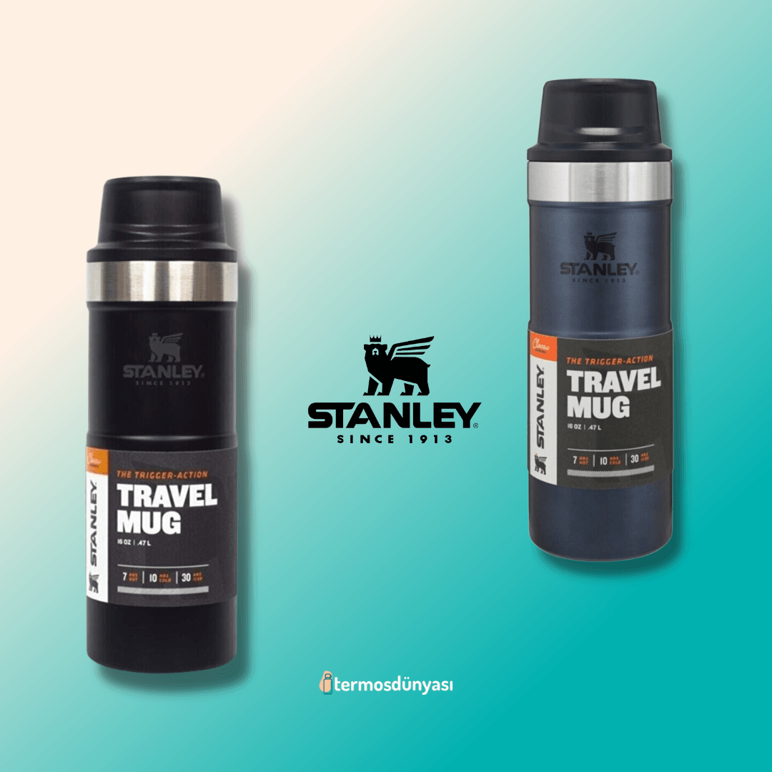 2'li Stanley Trigger-Action Travel Mug 0.47 L