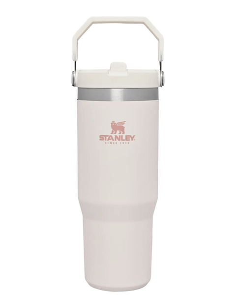 Stanley The Iceflow Flip Straw Tumbler Pipetli Termos Rose Quartz 30 OZ - 0.88L