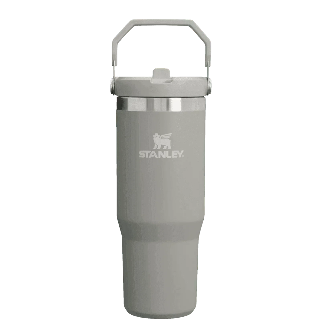 Stanley The Iceflow Flip Straw Tumbler Pipetli Termos Kül Rengi 30 OZ - 0.88L