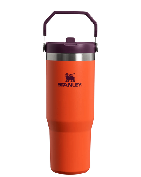 Stanley The Iceflow Flip Straw Tumbler Pipetli Termos  Tigerlily 30 OZ - 0.88L