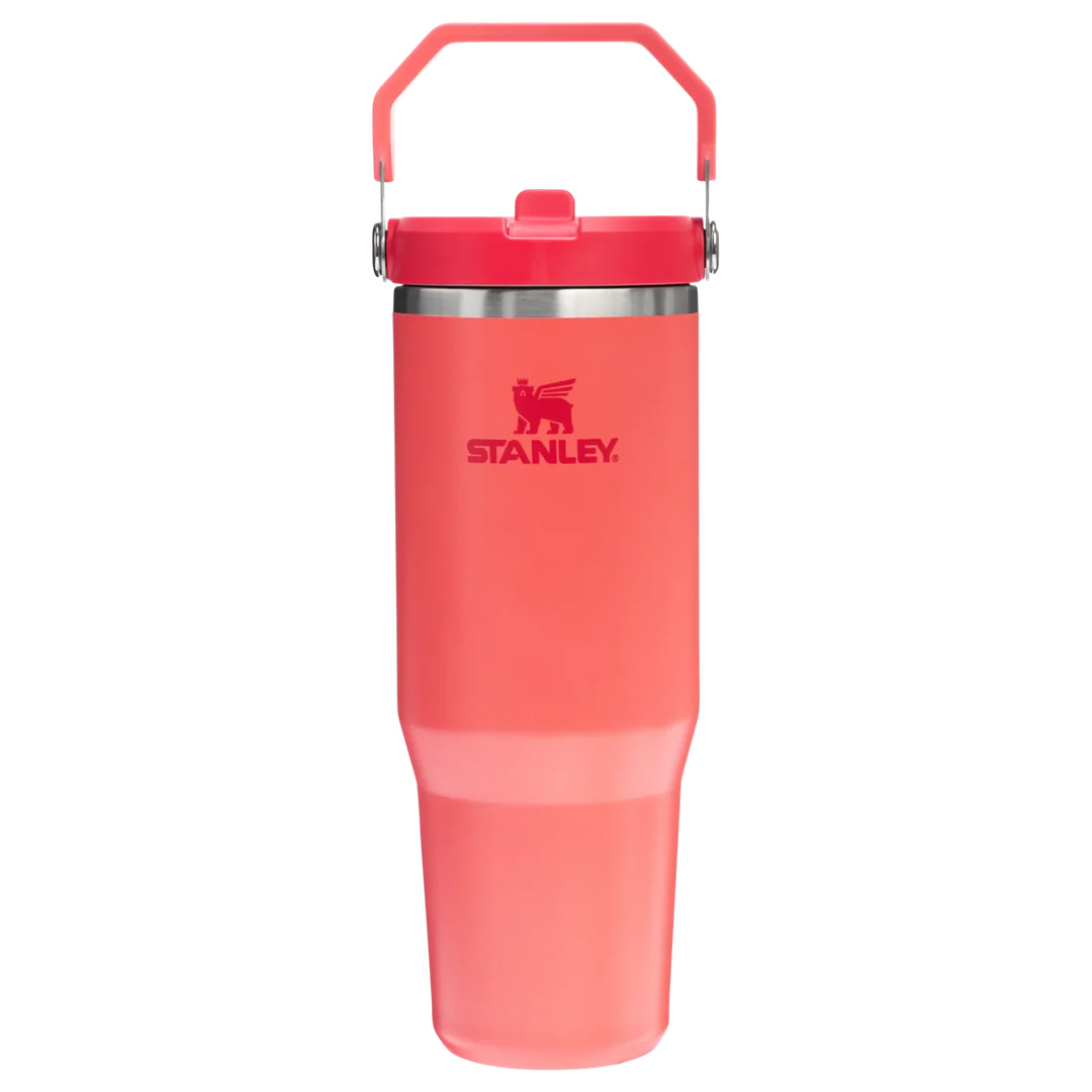 Stanley The Iceflow Flip Straw Tumbler Pipetli Termos Hot Coral 0.89L
