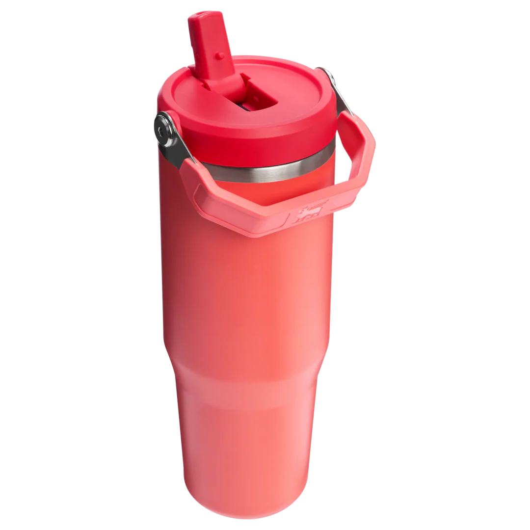 Stanley The Iceflow Flip Straw Tumbler Pipetli Termos Hot Coral 0.89L