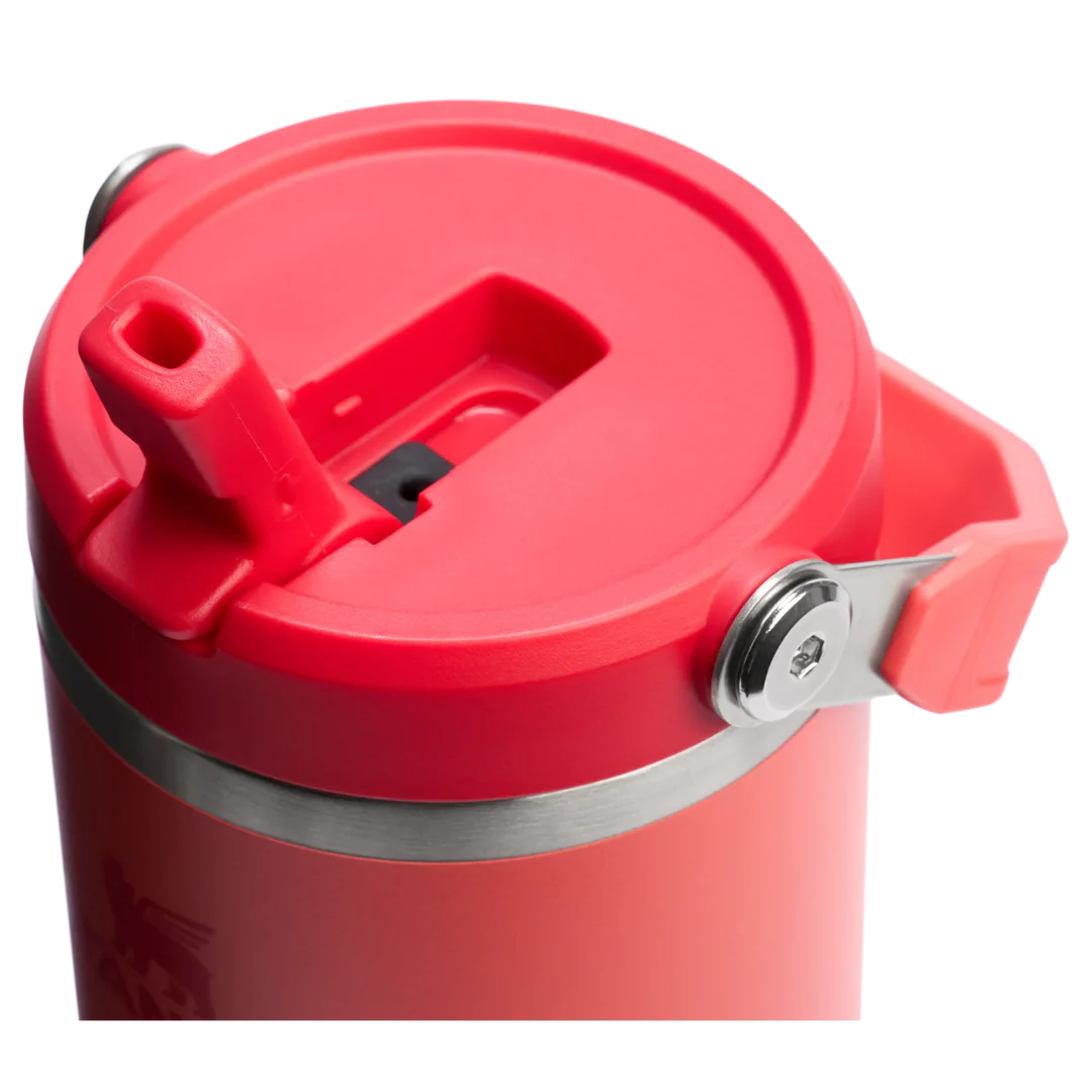 Stanley The Iceflow Flip Straw Tumbler Pipetli Termos Hot Coral 0.89L