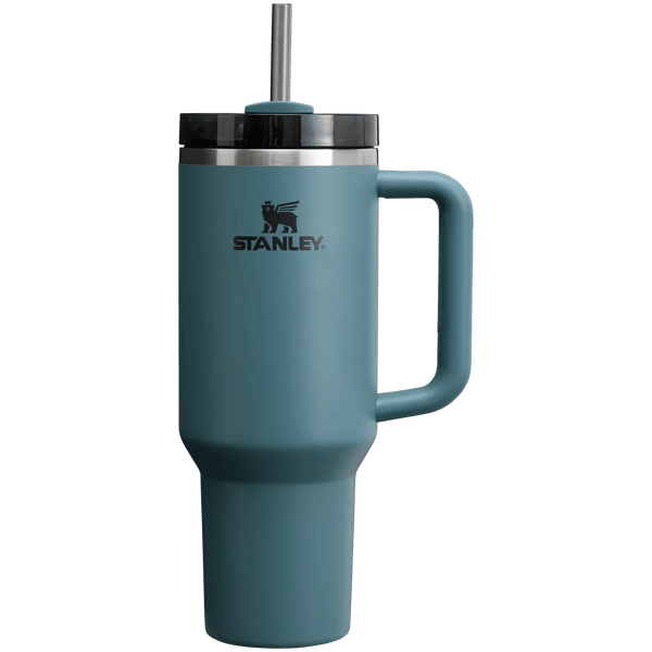 Stanley Quencher Pipetli Termos Bardak Blue Spruce 1.18 L - Termos Dünyası