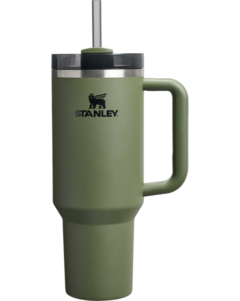 Stanley Quencher Pipetli Termos Bardak Haki 1.18 L