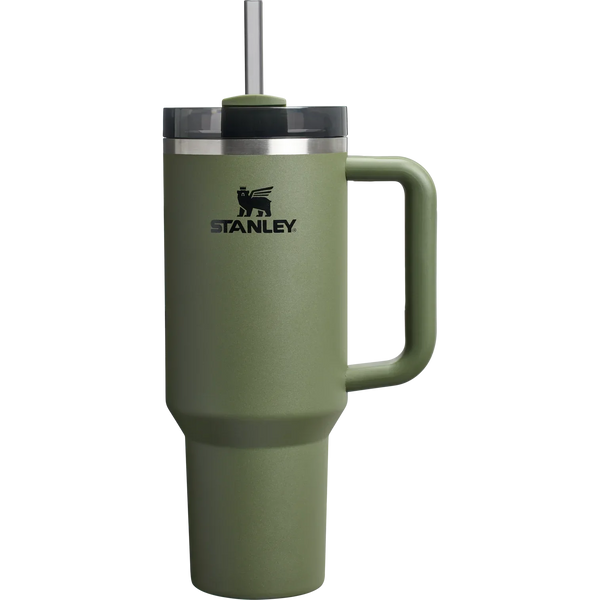 Stanley Quencher Pipetli Termos Bardak Haki 1.18 L - Termos Dünyası