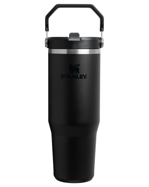 Stanley The Iceflow Flip Straw Tumbler Pipetli Termos Siyah 0.89L