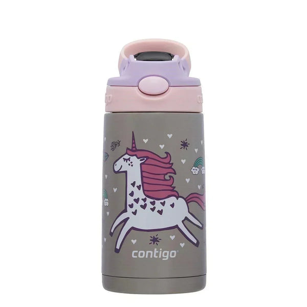 Contigo Gizmo Unicorn Çelik Çocuk Suluğu 380ML Pembe - Termos Dünyası