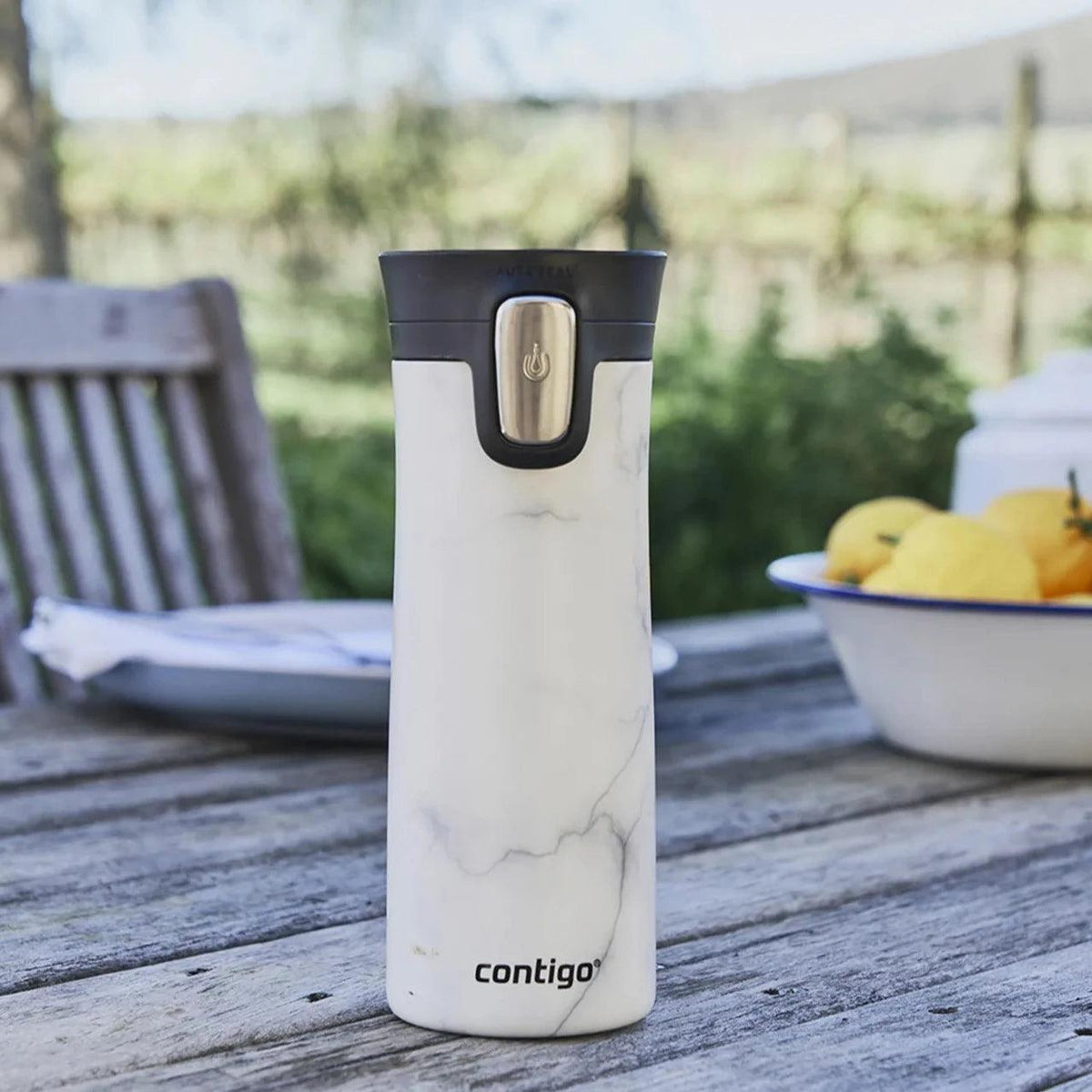Contigo Pinnacle Autoseal Termos Bardak  Beyaz 420 ml
