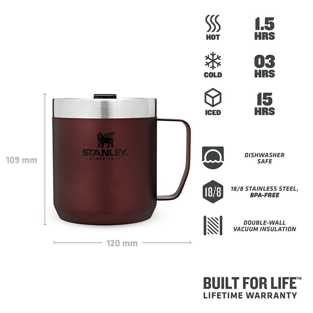 Stanley Classic Mug Kamp Bardağı Bordo 0.35 L