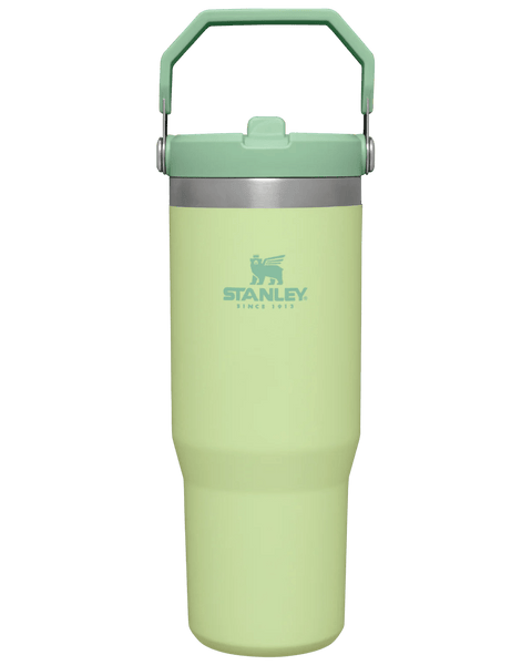 Stanley The Iceflow Flip Straw Tumbler Pipetli Termos Citron Açık Yeşil 30 OZ - 0.88L - Termos Dünyası