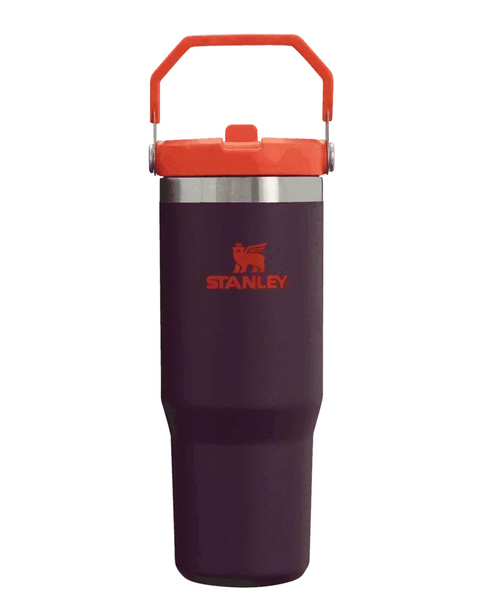 Stanley The Iceflow Flip Straw Tumbler Pipetli Termos Plum 30 OZ - 0.88L