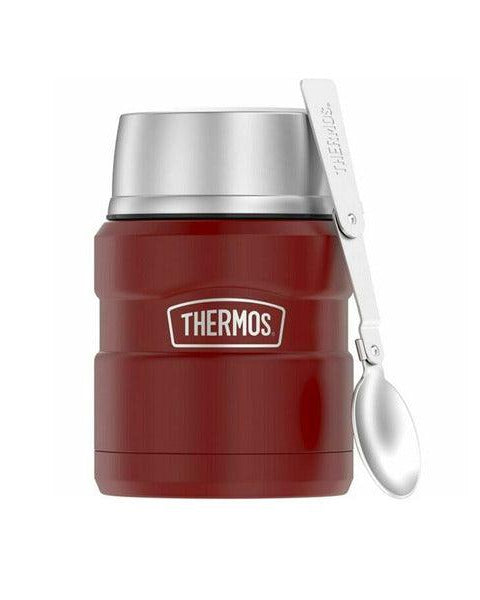 Thermos Çelik Yemek Termosu 0.47 Lt Mat Kırmızı - Termos Dünyası