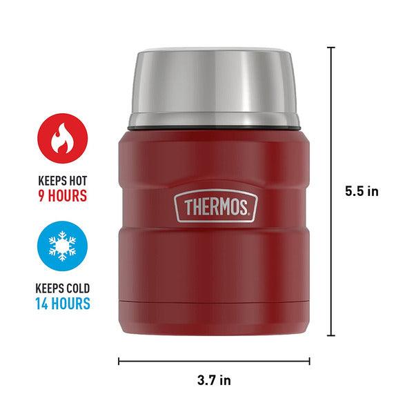 Thermos Çelik Yemek Termosu Mat Kırmızı 0.47 L
